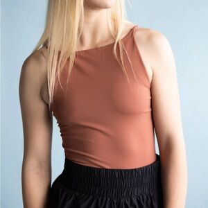 FREE PEOPLE INTIMATELY HIGH NECK SEAMLESS TANK